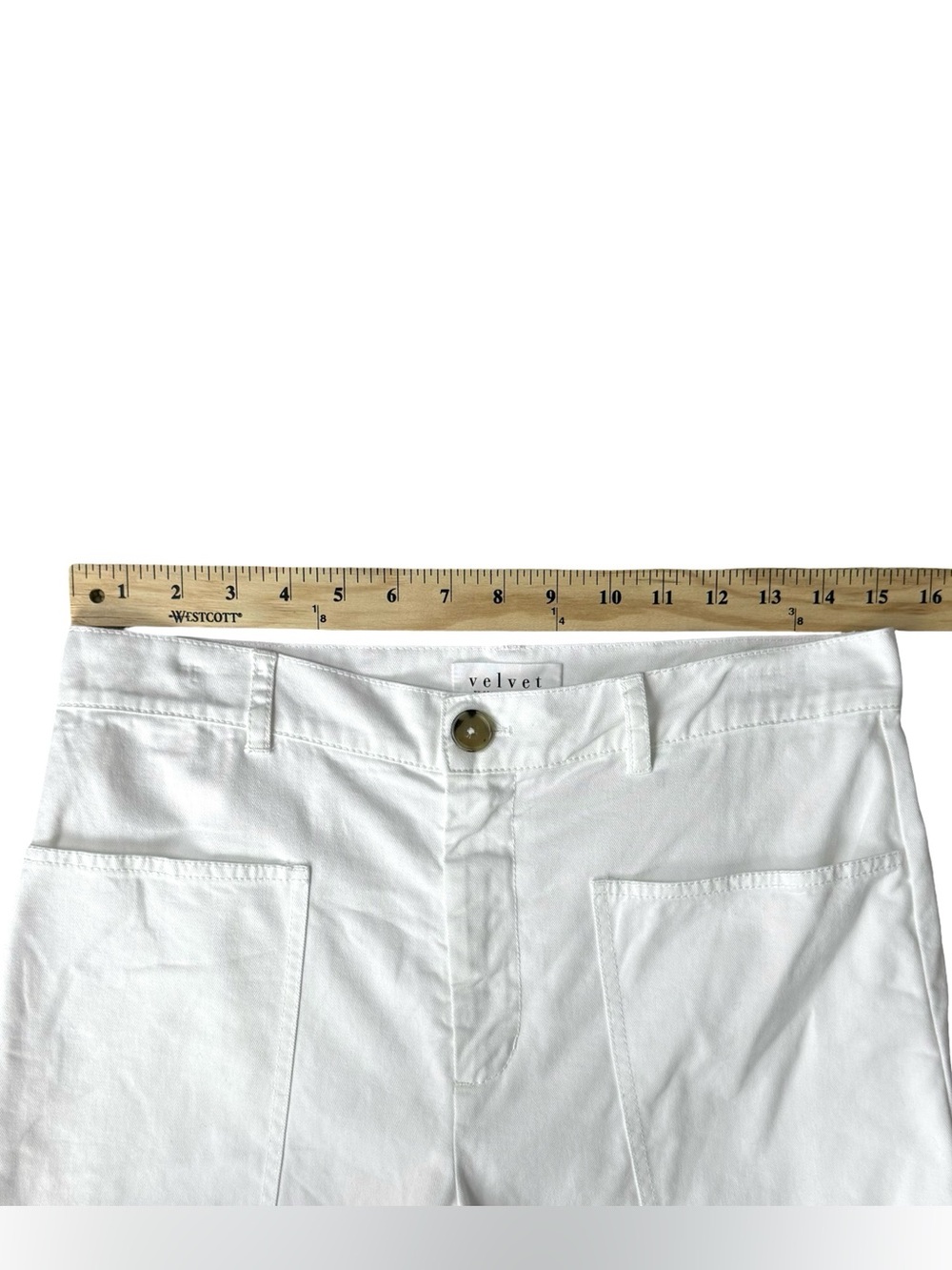Velvet by Graham & Spencer White
Brylie Cotton Sanded Twill Utility Barrel Pant. - Picture 9 of 12